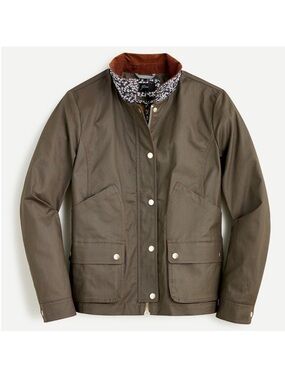 J. Crew x Liberty NWT Barn Chore Jacket Moss Floral Western Preppy Womens MP